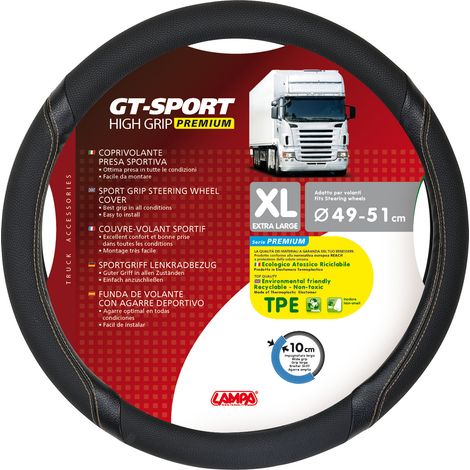 Gt-Sport, Coprivolante In Skeentex - Xl - D.49/51 Cm - Nero/Beige