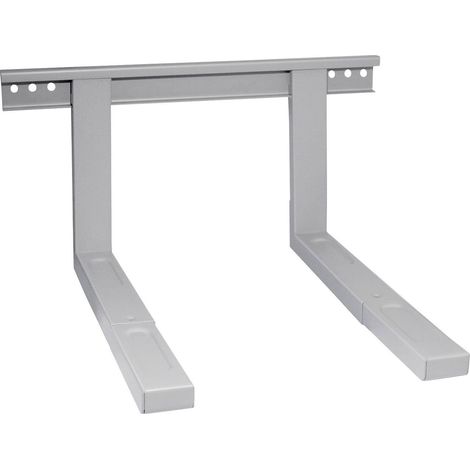 Support pour four à micro-ondes extensible jusqu'à 35 kg, noir (1/4)