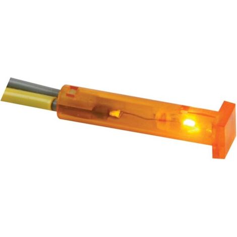 VOYANT CARRE 7 x 7mm 220V ORANGE (1/2)