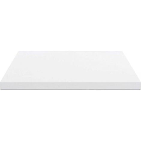 Piano lavabo rettangolare truciolare bianco 100x47x4H