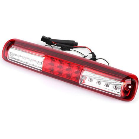 Feu stop LED surélevé pour Chevrolet Silverado 1500/2500/3500 (1999–2006) – Rouge et blanc, montage facile (1/4)