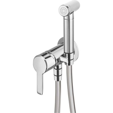 Mitigeur bidet encastré avec douchette en finition chromée - Stapol