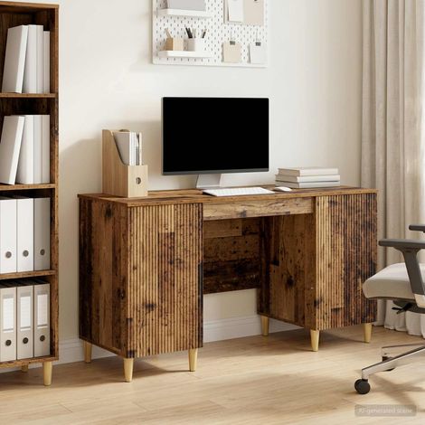 vidaXL Scrivania Legno antico 142,5 x 50 x 75 cm Legno ingegnerizzato (1/5)