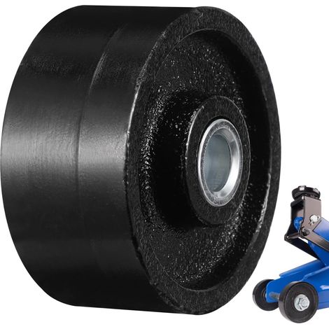 Roue Pivotante De Cric Hydraulique Horizontal Roue Avant De Remplacement pour Cric Montage Facile Améliore La Stabilité L’Équilibre Et Le Déplacement Accessoire De (1/5)