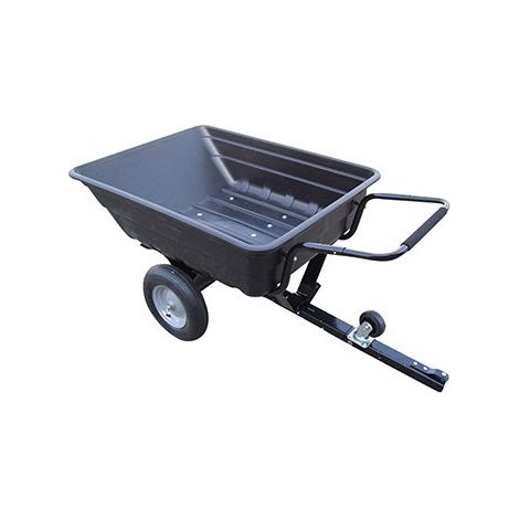 Remorque Avec Benne Basculante En Polyéthylène Convertible Charge Maximale De 250kg
