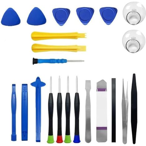Kit d'outils de réparation électronique, 22 outils de démontage de téléphone, ensemble de tournevis de précision, kit d'outils de réparation d'ouverture de démontage réutilisable (1/5)