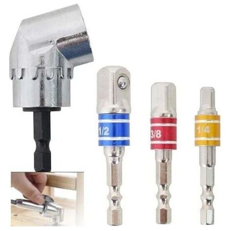 NALOOKAMIC Hexagonale Adaptateur Set,Embout Visseuse a Choc Adaptateur Douille,Adaptateur Douille 1/2 3/8 1/4 Forets,Adaptateur pour Cle a Choc Douille,Pour Clé À Douille,Écrou,Adaptateur Cliquet Acc (1/3)