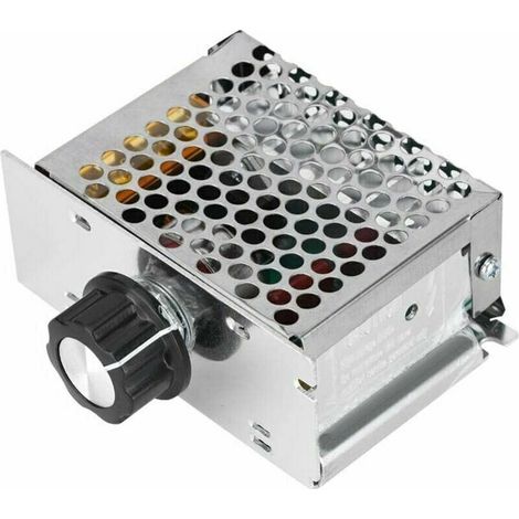Variateur pour Moteur 220V, Régulateur de Tension AC 4000W, Régulateur de Vitesse pour Moteur électrique Variateur, Plage de Tension Réglable de 10v à 220v,Taille: env. 85 x 55 x 38 mm (1/5)