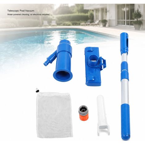 Aspirateur de piscine à jet + [Marque] + Modèle Portable + Télescopique en plastique pour spa et bassin (1/5)