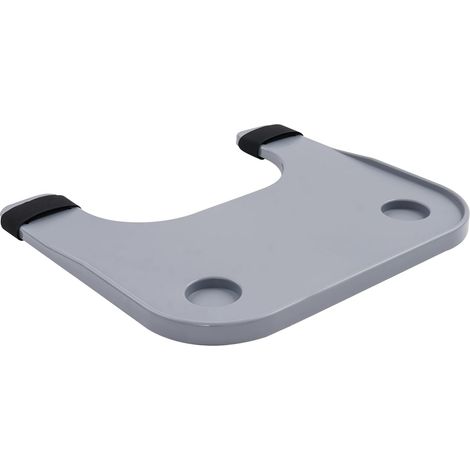 Plateau pour fauteuil roulant - Plateau amovible pour fauteuil roulant - Porte-gobelet universel - Plateau amovible en plastique ABS - Usage intérieur/extérieur (1/5)