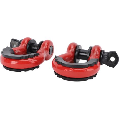 manilles en D de 3/4 pouce, capacité de charge de 8800 lb, en acier au carbone robuste, avec isolateur et rondelle (1/5)