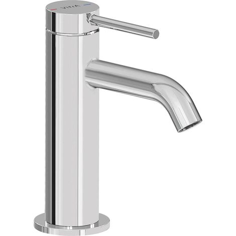 Vitra Minimax Round Compact Basin Mixer Tap - Chrome (1/2)