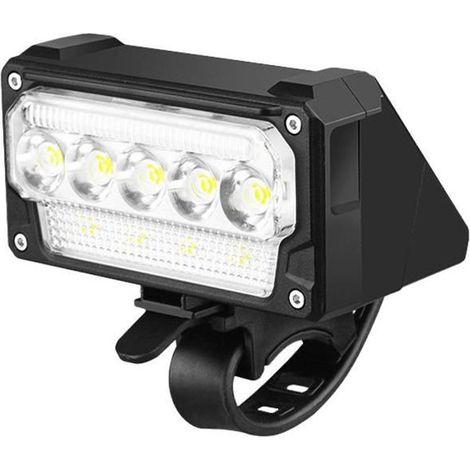 Phare de vélo - HWDIY - USB Rechargeable - Éclairage puissant - 5 modes d'éclairage