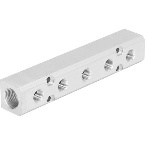 Pneumatischer Luftverteilerblock, G1/2-Einlass, G1/4-Auslass, 30x30 mm, SY30-02-5F-Splitteranschluss (1/5)