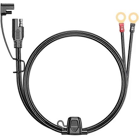Rallonge étanche et résistante à l'humidité avec cosses annulaires SAE vers anneaux, 12-24 V, pour chargeur de batterie (1/5)