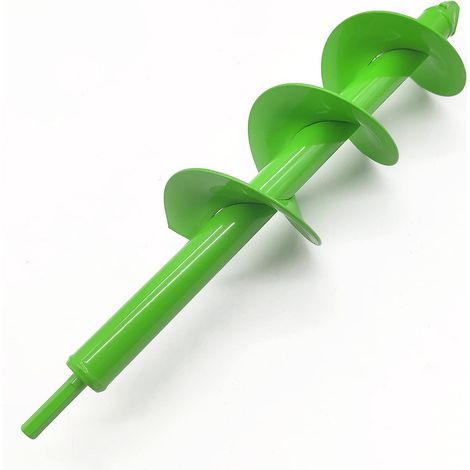 Manueller Erdbohrer, thermischer Erdbohrer 10 cm x 40 cm, Bohrbohrer mit starkem Bohrkopf, sechseckiger Schaft, praktisches Pflanzwerkzeug zum Bohren von Löchern und zum Pflanzen von Blumenzwiebeln, B