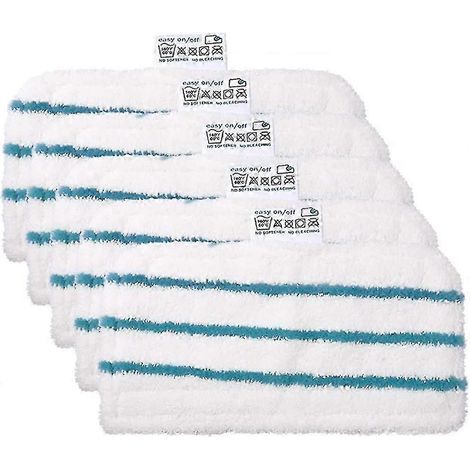 Lot de 5 lingettes de nettoyage de rechange en microfibre pour balai vapeur Black & Decker (1/5)