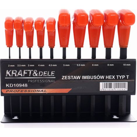 Satz mit 10 Inbusschlüsseln auf einem Ständer KD10948