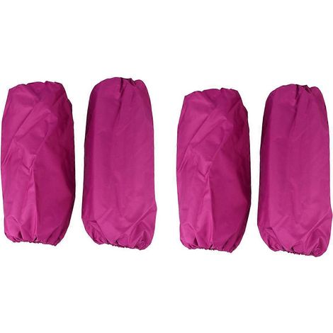 2 paires de surmanches imperméables, anti-huile et anti-salissures pour le nettoyage de la cuisine (violet) (1/5)