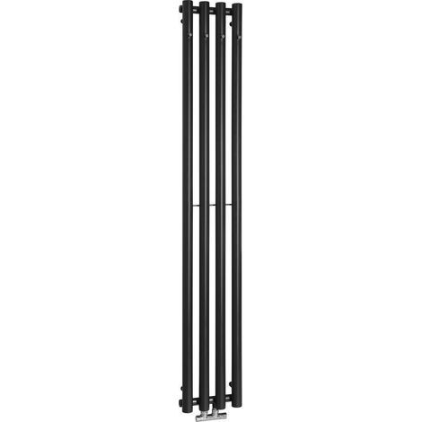 Sapho - Sèche-serviettes Pilon, 27x180 cm, noir mat IZ122T (1/4)