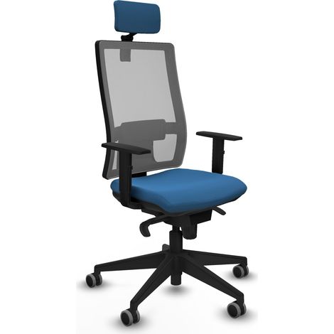 Sedia da ufficio piqueras y crespo Horna blu chiaro rivestimento similpelle