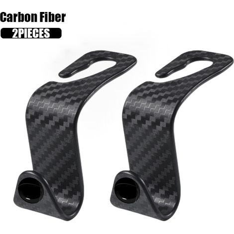 (Pour Chevrolet - Fibre de carbone) Crochet de rangement universel pour appuie-tête de siège auto, compatible avec les modèles Honda Civic, Accord, Odyssey, HRV, FIT, Jazz, Pilot, Jade, CRV et NSX. Ac (1/5)