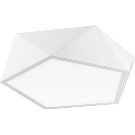 Merano Inglewood Semi-encastré à 4 lumières LED intégrées en métal, extérieur blanc mat, intérieur LED E27