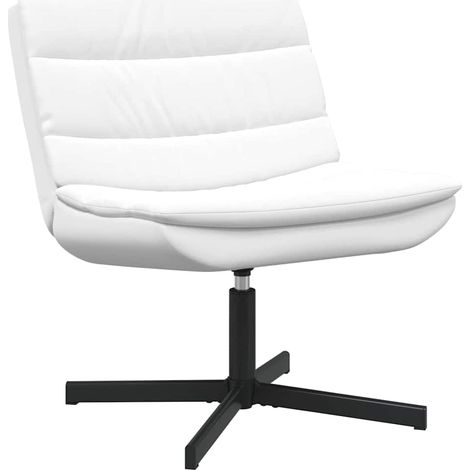 Maison Exclusive - Sedia girevole Bianco 63 x 75 x 76 cm PU