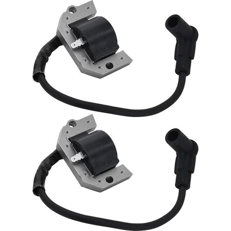 Lot de 2 bobines d'allumage 21171-7001 compatibles avec les armatures Kawasaki FH381V FH430V pour réparation de moteurs de machines de jardin Construction robuste