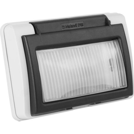 Finestra di ispezione grigia a 3 moduli IP55 M-L 3407 (1/2)
