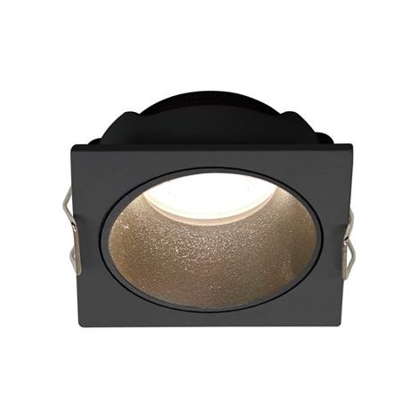 Mantra Aro empotrable cuadrado ANTILLA mini GU10 (no incl.) negro, corte Ø50mm (1/3)