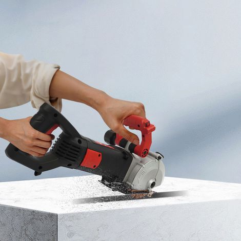 Mauerfräse Betonschneider, 4800W Elektrische Betonnutschneidemaschine mit Sägeblättern und Laserfunktion für Ziegel, Granit, Marmor, Beton (1/5)