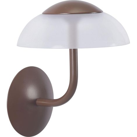 FORLIGHT Eclipta II aplique marrón con luz led blanco cálido 3000K