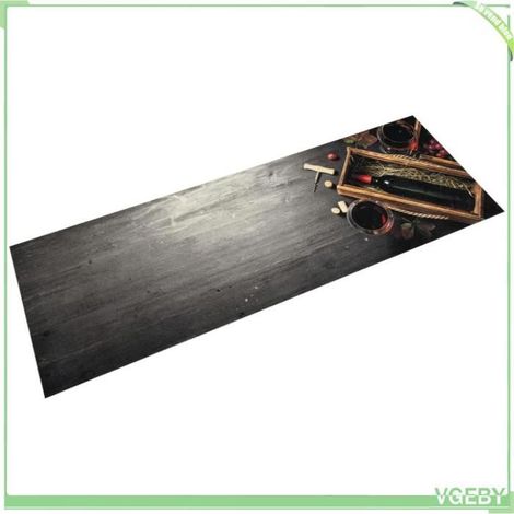 Tapis de cuisine - FAFEISY - 4005603 - Bouteille de vin - 60 x 180 cm - Antidérapant, lavable en machine (1/5)
