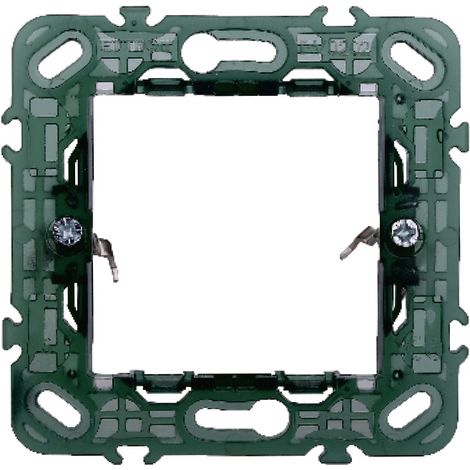 Supporto 2 posti compatibile vimar plana per cassetta 3 moduli Ettroit EV0202 (1/3)