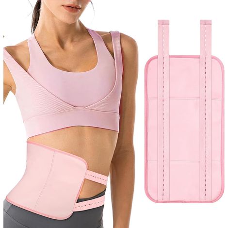 Wasserdichter, waschbarer und wiederverwendbarer Beutel aus Bio-Baumwolle für Rizinusöl zur Verwendung mit einem Bauch- und Nackenstützgürtel. (1/5)