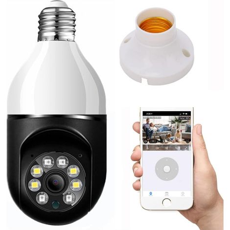 Telecamera IP Lampadina Da Interno Camera WiFi E27 Videosorveglianza JT9296 (1/5)