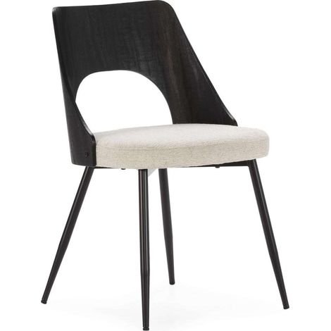 Pack de 2 sillas md-Odelia tapizado textil beige, 79.5cm(alto) 49.5cm(ancho) 53.5cm(largo) (1/5)