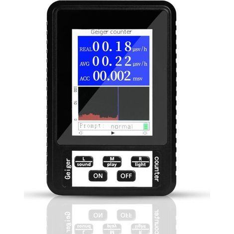 Compteur Geiger, détecteur de rayonnement nucléaire, dosimètre de rayonnement, moniteur de rayonnement, rayons bêta et gamma (1/5)