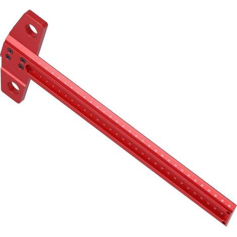 (300mm)Jauge de Marquage en Aluminium à Angle Droit avec Règle Carrée de Type T pour le Travail du Bois en Verre