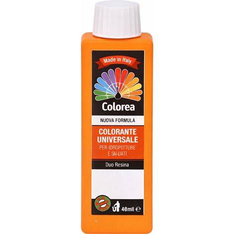 COLORANTE UNIVERSALE 'COLOREA' ml. 20 - N.407 arancio- 12 pezzi - COLOREA