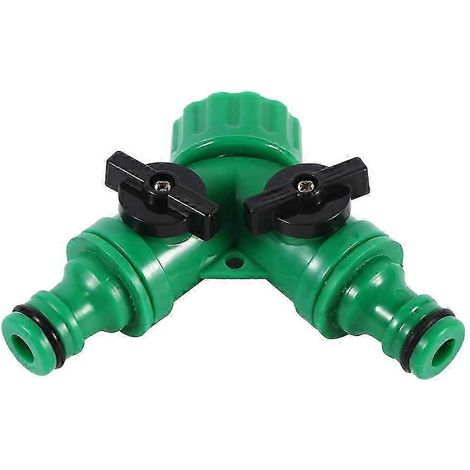 Adaptateur en Y à 3 voies pour tuyau d'arrosage goutte à goutte de 3/4" (1 pièce) (1/5)