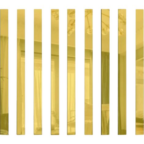 Autocollants Miroir, Design Incassable, Installation Facile à Décoller et Coller, JAUNE (1/2)