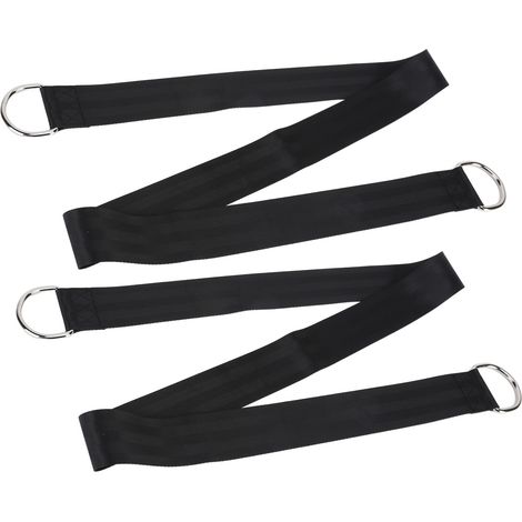Multifunktionaler, strapazierfähiger und hochfester Hängeschaukelgurt aus Polyester für Outdoor-Camping (2 Gurte, 2 Schnallen) (1/5)