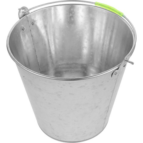 Seau à Eau Portable en Métal 8L Seau de Nettoyage Multifonction pour Maison Ferme et Chantier Réservoir Robuste et Léger Poignée Pratique et Jardinage (1/5)