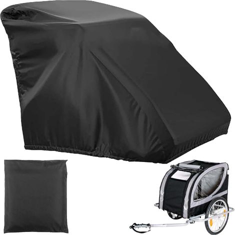 Garage pliable pour remorque de vélo, housse universelle pour remorque de vélo, remorque de chien, protection UV, bâche étanche pour remorque de vélo en Oxford 210D (1/5)