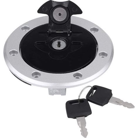 Bouchon de Réservoir de Carburant de Voiture pour Kawasaki ZXR750 ZX-11 ZZR1100 ZX1100 GPZ1100, Bouchon de Réservoir de Carburant de Voiture avec 2 Clés Accessoire de Remplacement pour Kawasaki ZXR750 (1/5)