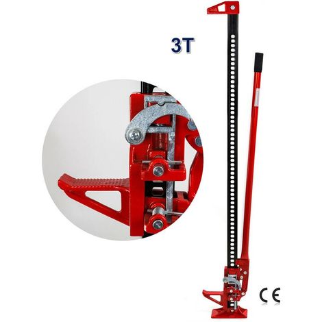 Cric manuel Farm Jack Hi Lift 3 Tonnes GRAND MODELE 12,5 - 134cm