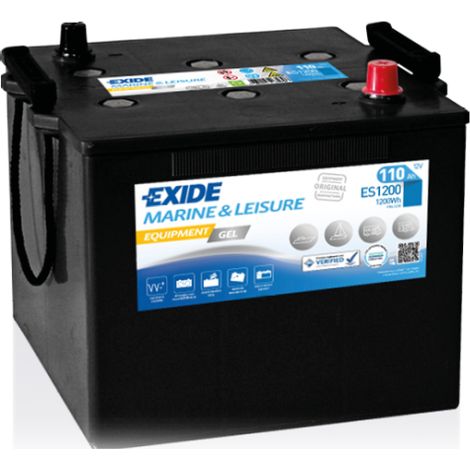 BATTERIE EXIDE EQUIPMENT GEL - SUPERIOR D07 12V 110AH 286X269X230 ES1200 (1/5)