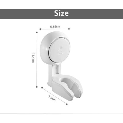 Support de Douchette Ventouse Reglable Sans Percage, Support de Douche Support de Pommeau de Douche (1/4)